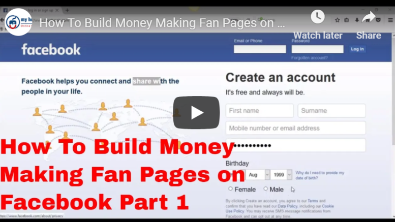 How To Build A Facebook Fan Page To Make Money Dot Com Business - how to build facebook pages that make money